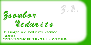 zsombor medurits business card